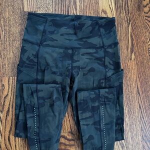 Lululemon Fast and Free Camo Leggings